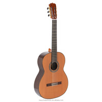 Réplica de Guitarra Clásica Ramirez Luthier, Tapa de Cedro Rojo Canadiense con Palisandro, Guitarra Profesional de Concierto