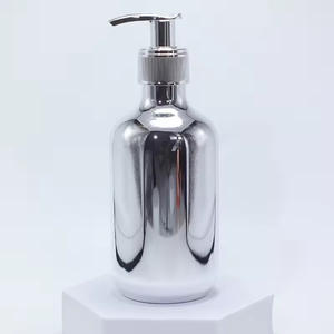 Luxury 300ml 500ml PET Electroplating Gold Silver Rose Gold <b>Shampoo</b> Conditioner <b>Bottle</b> <b>Pump</b> Cap - Product Image 6
