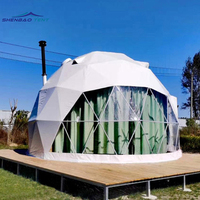 4 saisons jardin bâtiment hôtel transparent glamping bulle géodésique dôme tente maison pour les ventes d'événements en plein air