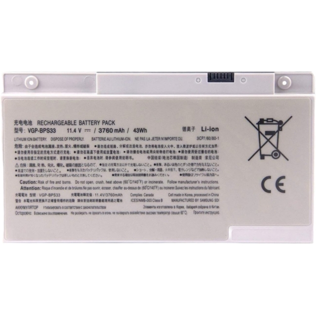 One Year Warranty VGP-BPS33 Li-polymer Battery Pack For Sony VAIO SVT 14 15 T14 T15 Series Computer Battery Laptop High Quality