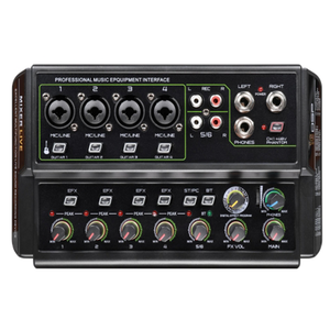 4-channel Mixing Console, Conferência ao ar livre Speaker, USB Bluetooth Reverb Audio <span class=keywords><strong>Processor</strong></span>, Karaoke Mobile Live Streaming - Product Image 1