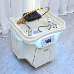 Bassin de lavage portable pour spa capillaire avec circulation d'eau et vapeur, équipement de luxe pour salon de coiffure - Product Image 2