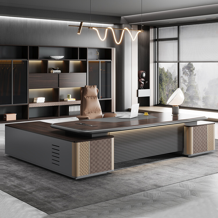 Роскошный офисный стол boss de bureau modern escritorio de oficina L-образный офисный стол для руководителей, коммерческая офисная мебель