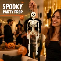 Mini-squelette d'Halloween SIPKLR 40 cm, décoration en plastique de corps humain artificiel, accessoires de scène pour maison hantée et fêtes