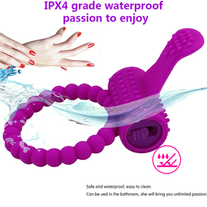 Anillo Vibrador de Silicona MELO para Retrasar la Eyaculación - Uso en Adultos, 2 Baterías AG5 - Product Image 3
