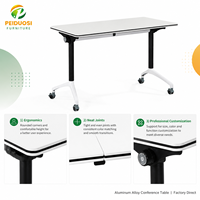 Tables de conférence pliantes, table de réunion mobile, combinaison modulable pour institutions éducatives et de formation, bureau