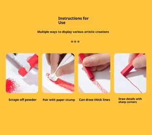 Juego de Tizas Personalizadas para Estudiantes y Profesionales, Dibujo Artístico a Mano, Colores Pastel para Pizarra, 12 Tizas de Colores - Product Image 6