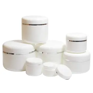 20g 30g 50g 100g 150g 200g 250g Cosmetic Plastic PP White Cream Jar