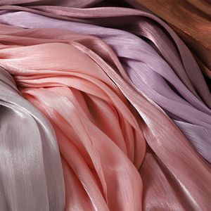 Zifeng OEM Foulard long uni en soie fine et <span class=keywords><strong>satin</strong></span> froissé, effet gaze, pour femme musulmane, Hijab et Turban brillant - Product Image 2