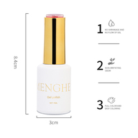 Esmalte de gel fluorescente para uñas, barniz de uñas semipermanente UV LED, Etiqueta Privada, neón