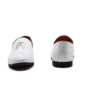 Zapatos de Vestir Formales de Cuero para Hombre, Estilo Italiano, de Lujo, Oxford Sin Cordones, Hechos a Mano, con Patrón de Camuflaje Bordado, para Otoño - Product Image 6