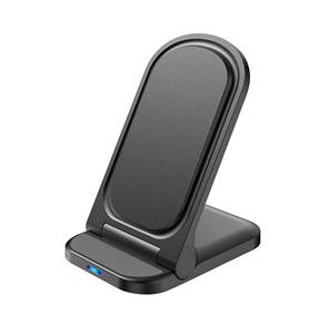 Portable and Foldable 15W Fast Charge Wireless <b>Charging</b> Stand Charger Dock 3A US <b>Plug</b> for Mobile Phone Input 9V 2A - Product Image 1