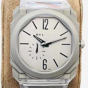 ล่าสุดนาฬิกา Noob ทําความสะอาดโรงงาน Bvl Octo บางเฉียบหนาประมาณ 7 มม. หน้าปัดสีเทาขนาด 40 มม. ฟังก์ชั่นเต็มรูปแบบ
