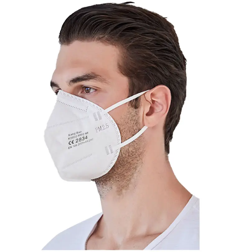 Lot de 2 masques de protection pour le visage noir pour la sécurité du visage 