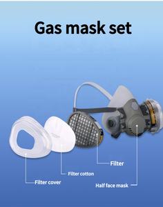 M7502 Atemschutzmaske mit Organischer Dampf-Kartusche Halbgesichtsmaske Sicherheits-Gesichtsschutz für Chemie und Bergbau - Product Image 2