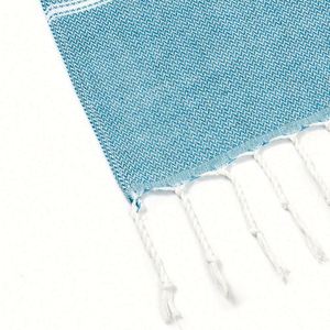 Tassel Beach <b>Towel</b>: Oversized Striped Cotton Blend Swim <b>Towel</b> - Custom Logo Option - Product Image 3