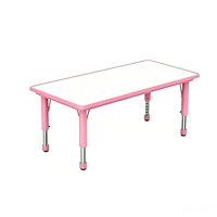 Matériel pédagogique pour la maternelle, bureau pour enfants à hauteur réglable, structure en métal, mobilier scolaire pour enfants, avec certification CE ISO