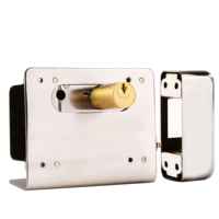 Serrure électrique en alliage d'aluminium Serrure d'accès de porte 12V pour sonnette vidéo Téléphone Sonnette de porte Système d'interphone domestique