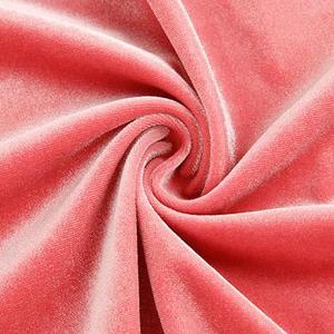 Ingrosso tessuto in velluto elasticizzato poliestere-Spandex in maglia traspirante tessuto morbido tinto in tinta unita per cappotti e felpe con cappuccio - Product Image 3