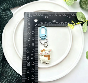 Cute Cartoon Little Sheep Mikko Plastic <strong>Keychain</strong> Bag Pendant Couple Best Friend Cold Black and White China <strong>Bulk</strong> Pack Gift - Product Image 4