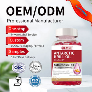 Fabricante de Cápsulas Blandas de Aceite de <span class=keywords><strong>Krill</strong></span> Antártico OEM ODM, Aceite de <span class=keywords><strong>Krill</strong></span> de Origen Antártico Premium con Omega 3 y Astaxantina - Product Image 1