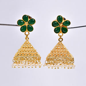 ผู้หญิงแฟชั่นการออกแบบที่ไม่ซ้ำกันทองเหลืองชุบทอง14K เครื่องประดับอัญมณีเครื่องประดับทองเหลืองโบราณผู้จัดจำหน่ายเครื่องประดับ - Product Image 6