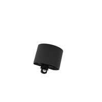 Lampe murale LED extérieure moderne en polycarbonate carré, noire, étanche, avec détecteur de mouvement, pour jardin et allée