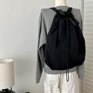 Custom Fashion Korean Nylon Lightweight Girl Travel <b>Bag</b> <b>College</b> School Drawstring Pack Waterproof Nylon Backpack - Product Image 5