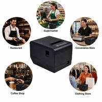 Impresora Térmica de Recibos EDOO ED808 de 80mm con Cortador Automático, Sistema POS de Escritorio, Impresión Directa de Alta Velocidad, Fabricante