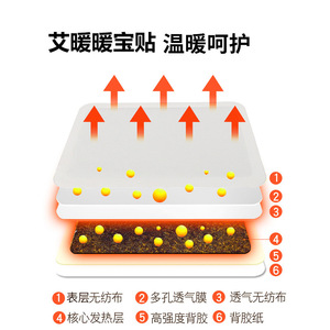 Ai Nuan Menstrual Warming Patches 8Hr Heat For Abdomen Waist Back 10Pcs Pack - Product Image 3