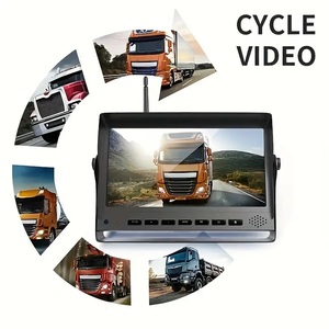 Wireless Front and Rear View Backup <strong>Camera</strong> with 2CH Split Screen DVR Monitor Wireless Reverse Monitoring <strong>Camera</strong> Kit for <strong>Trailer</strong> - Product Image 5
