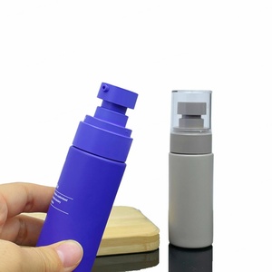 Eco Friendly Luxury 30ml Round Cosmetic Packaging <b>Empty</b> Face Serum Pump Lotion Foundation Bottle Glass Serum Bottle With Pump - Product Image 2