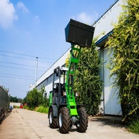 Mini Caricatore Elettrico HL1160D con Benna da 0,26m3, 5-6 Ore di Autonomia, Ricarica Rapida in 2 Ore, Caricatore Compatto a Ruote per Fattoria