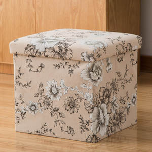 Boîte <span class=keywords><strong>de</strong></span> <span class=keywords><strong>rangement</strong></span> en tissu multifonctionnelle avec couvercle, tabouret pliable pour le <span class=keywords><strong>rangement</strong></span> des vêtements dans la garde-robe et des chaussures dans la <span class=keywords><strong>salle</strong></span> <span class=keywords><strong>de</strong></span> <span class=keywords><strong>bain</strong></span> - Product Image 5