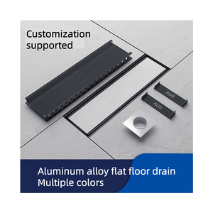 Factory Price Customizable Length <strong>invisible</strong> <strong>Insert</strong> Tiles Aluminum Alloy Gold <strong>Floor</strong> <strong>Drain</strong> for Home - Product Image 2