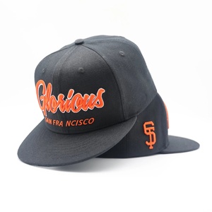 Wholesale Custom 6 Panel 3D Embroidery Waterproof Sporty <b>Flat</b> Brim Basketball Snapback Baseball <b>Caps</b> for <b>Men</b> - Product Image 1