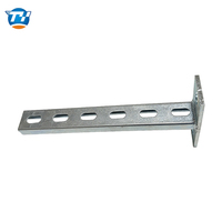 Support mural cantilever industriel antirouille, bras en acier au carbone galvanisé pour système de support sismique à profilés en U