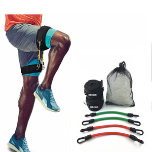 <span class=keywords><strong>Bande</strong></span> de résistance pour les jambes en latex, corde élastique pour renforcer les muscles des jambes, augmenter la vitesse pour le football, la course à pied, le volley-ball, l'exercice - Product Image 1