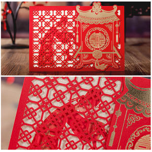 Festival du Nouvel An 2021, enveloppes rouges personnalisées en <span class=keywords><strong>Ang</strong></span> Pao découpées au laser, faible MOQ, enveloppe de portefeuille personnalisée, cadeau - Product Image 2
