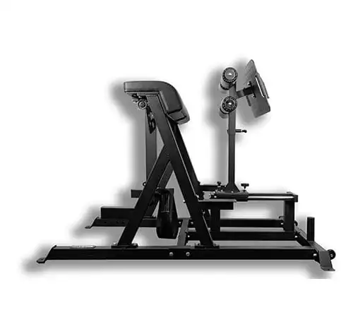 Peralatan Fitness Gym latihan kekuatan komersial mesin Developer Glute Ham terbalik mesin pelat ekstensi belakang hiper