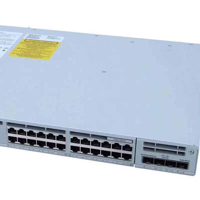 Original New Ciscos Catalyst C9200-24T-E Enterprise Switch 24-Port Gigabit 9200 Series in Stock Stackable 128Gbps Capacity