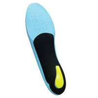 Semelles de sport Poron PU pour hommes et femmes Inserts de chaussures en gel confortables avec appuis de la voûte plantaire pour la course et les activités athlétiques