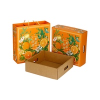 Carton d'emballage en carton ondulé avec impression personnalisée orange avocat cerise raisin banane mangue kiwi fruit du dragon fruits frais