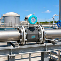 Débitmètre à ultrasons intégré de haute précision classe 0,5, type tuyau DN6-DN2000 pour la surveillance des liquides industriels OEM