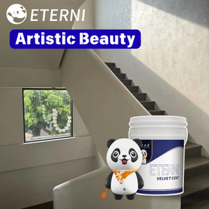 สีทาผนังอะคริลิค ETERNI เนื้อกำมะหยี่ นุ่มลื่น หรูหรา สวยงาม สีสันหลากหลาย เป็นมิตรต่อสิ่งแวดล้อม - Product Image 5