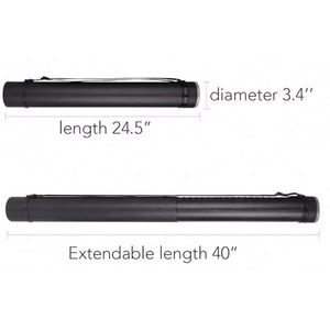 Tubo de Almacenamiento Extensible para Pósteres y Documentos, Ideal para Obras de Arte, Planos, Dibujos y Pergaminos, Color Negro, Portátil, Muestra Gratuita - Product Image 2