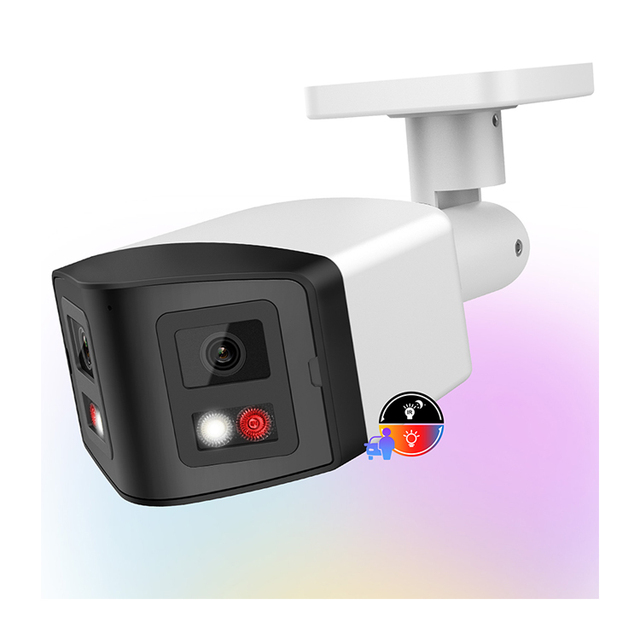 Vikylin 4MP H.265 CMOS Security Surveillance Panoramic Bullet Camera Two Way Audio Outdoor IP67 Waterproof Night Memory Card