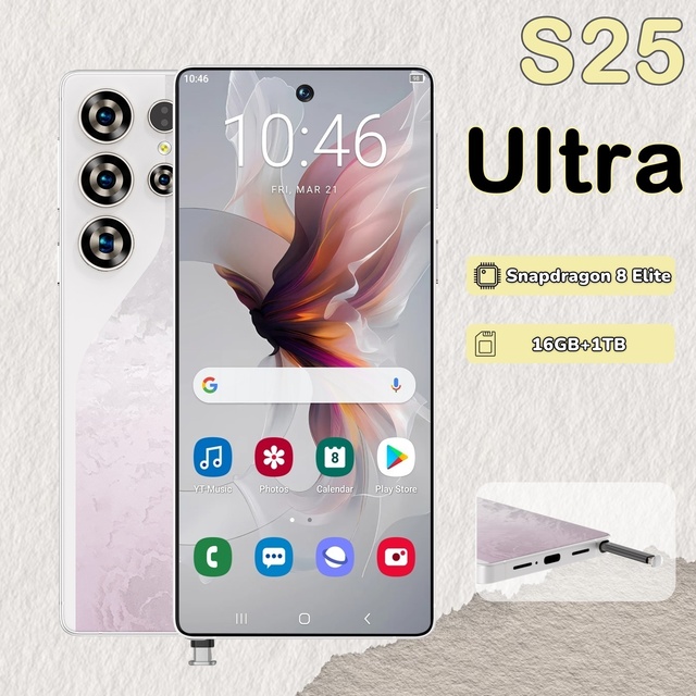 S25 Ultra 5G Smartphone 2026 7.3 Display, 16GB+1TB 108MP Cam 10-Core CPU Android 15 Dual SIM Long Standby