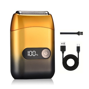 NUEVA Afeitadora Eléctrica con Lámina Dorada, Recortadora de Pelo, Máquina de Afeitar con Pantalla LED Recargable, Recortadora de Barba para Hombres - Product Image 1