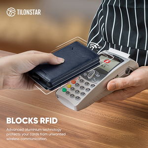 Tilonstar เคสอลูมิเนียมอเนกประสงค์แบบ TVC124, กระเป๋าสตางค์ดีไซน์เนอร์มีที่ใส่บัตรและบัตรเครดิตทำจากหนัง - Product Image 5